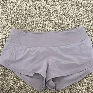 Lululemon Lavender Speed Up Shorts